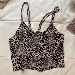 UO Animal Print Crop Top